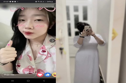 Clip gợi cảm của cô học sinh Trần Linh vóc dáng đẹp