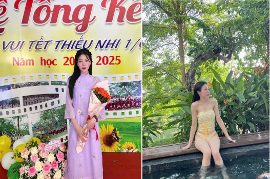Cô giáo mầm non bí mật khêu gợi trong đêm tối